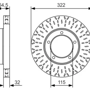 Bezpieczna płatność Tarcza hamulcowa BOSCH 0 986 479 A64
