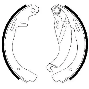 Zestaw szczęk hamulcowych BOSCH 0 986 487 068 Oferta limitowana