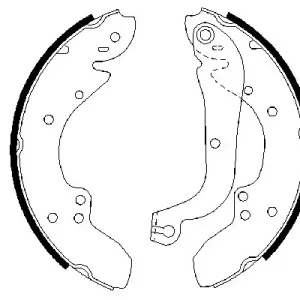 Zestaw szczęk hamulcowych BOSCH 0 986 487 128 Bestseller