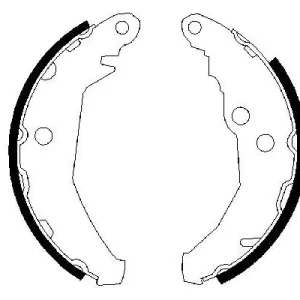 Zestaw szczęk hamulcowych BOSCH 0 986 487 195 Szybka dostawa