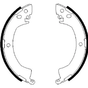 Zestaw szczęk hamulcowych BOSCH 0 986 487 207 Dostępne od ręki