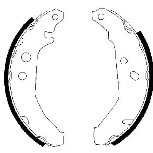 Zestaw szczęk hamulcowych BOSCH 0 986 487 228 Bestseller