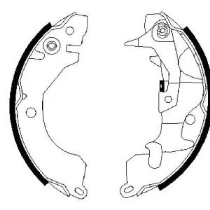 Zestaw szczęk hamulcowych BOSCH 0 986 487 260 Bestseller