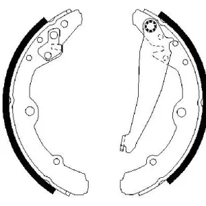 Zestaw szczęk hamulcowych BOSCH 0 986 487 276 Bestseller