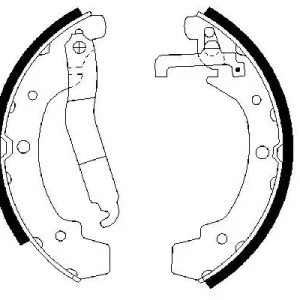 Dostępne od ręki Zestaw szczęk hamulcowych BOSCH 0 986 487 318