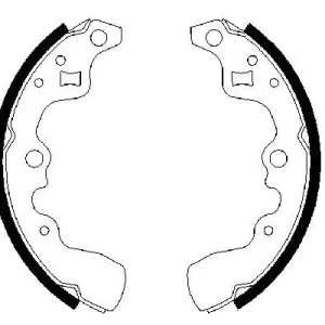 Zestaw szczęk hamulcowych BOSCH 0 986 487 379 Sprawdź teraz