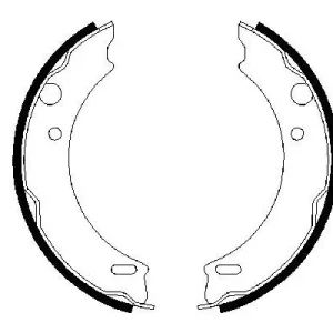 Zestaw szczęk hamulcowych, hamulec postojowy BOSCH 0 986 487 412 Zniżka