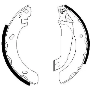 Zestaw szczęk hamulcowych BOSCH 0 986 487 537 Bestseller