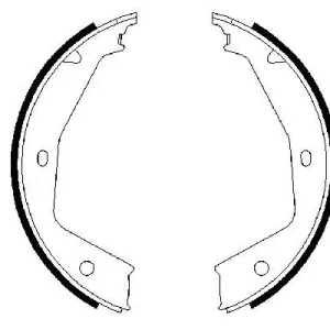 Zestaw szczęk hamulcowych, hamulec postojowy BOSCH 0 986 487 606 Darmowa dostawa