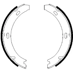Zestaw szczęk hamulcowych, hamulec postojowy BOSCH 0 986 487 647 Darmowa dostawa