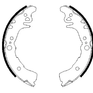 Zestaw szczęk hamulcowych BOSCH 0 986 487 689 Wybór klientów