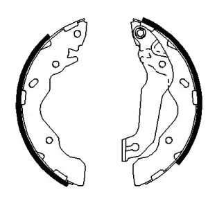 Bestseller Zestaw szczęk hamulcowych BOSCH 0 986 487 693