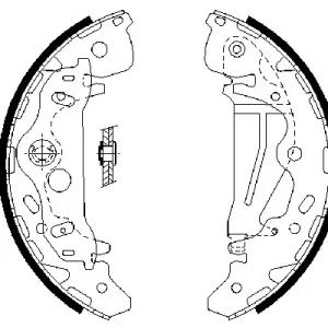 Zestaw szczęk hamulcowych BOSCH 0 986 487 709 Premium