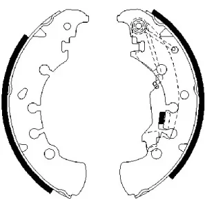 Zestaw szczęk hamulcowych BOSCH 0 986 487 716 Taniej