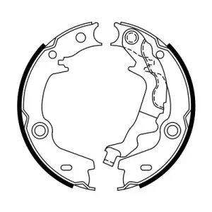 Zestaw szczęk hamulcowych, hamulec postojowy BOSCH 0 986 487 761 Darmowy zwrot