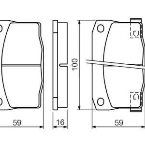 Zestaw klocków hamulcowych, hamulce tarczowe BOSCH 0 986 494 455 Darmowy zwrot