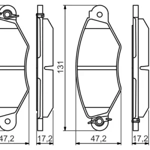 Zestaw klocków hamulcowych, hamulce tarczowe BOSCH 0 986 494 507 Bezpieczne zakupy
