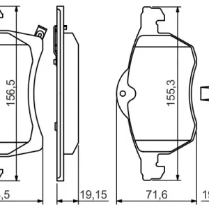 Zestaw klocków hamulcowych, hamulce tarczowe BOSCH 0 986 494 508 Szybka dostawa