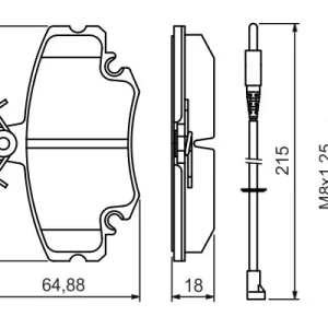 Zestaw klocków hamulcowych, hamulce tarczowe BOSCH 0 986 494 522 Promocja