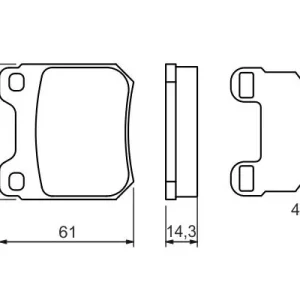 Zestaw klocków hamulcowych, hamulce tarczowe BOSCH 0 986 494 523 Zniżka