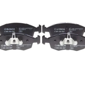 Zestaw klocków hamulcowych, hamulce tarczowe BOSCH 0 986 494 687 Szybka wysyłka