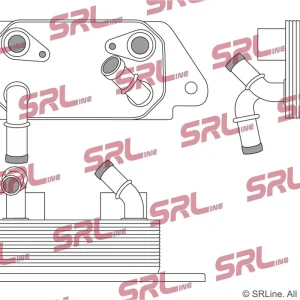 Chłodnica oleju, automatyczna przekładnia SRLINE 32X1L8-1 Łatwy zwrot