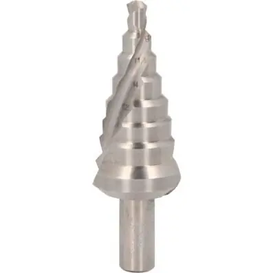 WIERTŁO STOPNIOWE 6-27,8MM, 8 POZIOMÓW Łatwy zwrot