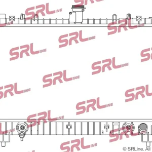 Chłodnica, układ chłodzenia silnika SRLINE 252508-2 Tani