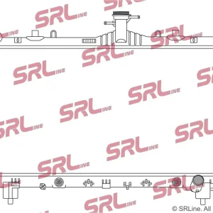 Chłodnica, układ chłodzenia silnika SRLINE 252508-3 Nie przegap