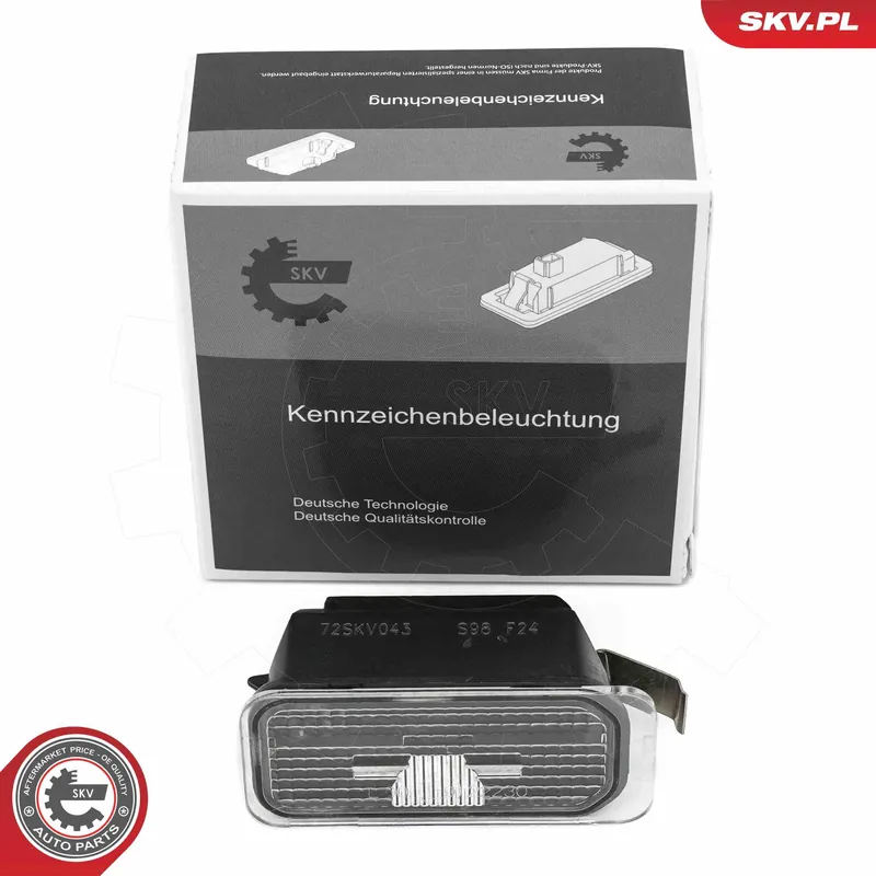 Promocja Oświetlenie tablicy rejestracyjnej ESEN SKV 72SKV043
