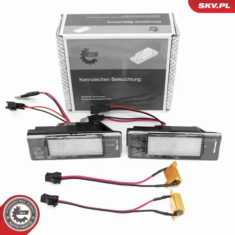 Ostatnie sztuki Oświetlenie tablicy rejestracyjnej ESEN SKV 72SKV530