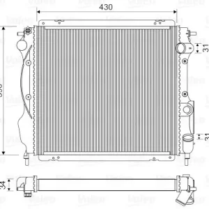 Chłodnica, układ chłodzenia silnika VALEO 730182 Hit cenowy