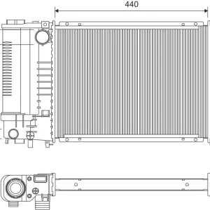 Chłodnica, układ chłodzenia silnika VALEO 730365 Taniej