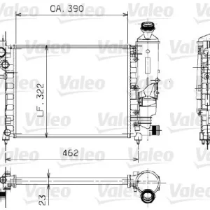 Chłodnica, układ chłodzenia silnika VALEO 730372 Wyprzedaż