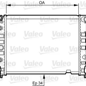 Rabat Chłodnica, układ chłodzenia silnika VALEO 730395