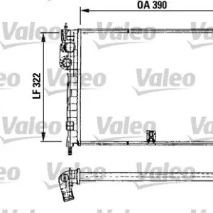 Łatwy zwrot Chłodnica, układ chłodzenia silnika VALEO 730491