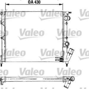 Chłodnica, układ chłodzenia silnika VALEO 730499 Szybka dostawa