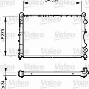 Chłodnica, układ chłodzenia silnika VALEO 730838 Hit sprzedaży