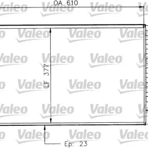 Chłodnica, układ chłodzenia silnika VALEO 730927 Do wyczerpania zapasów