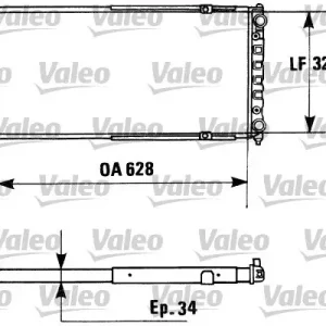 Wyprzedaż Chłodnica, układ chłodzenia silnika VALEO 730945