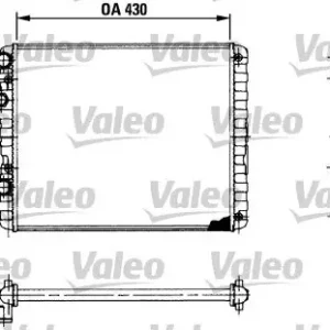 Chłodnica, układ chłodzenia silnika VALEO 730956 Rabat