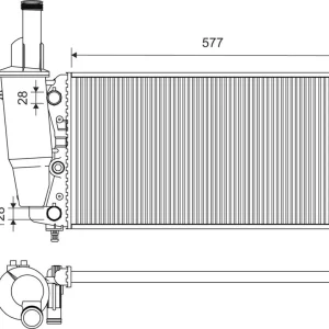 Chłodnica, układ chłodzenia silnika VALEO 730976 Bezpieczne zakupy