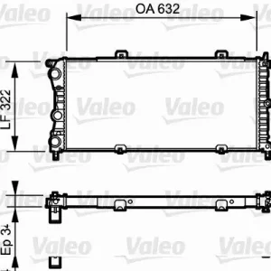 Chłodnica, układ chłodzenia silnika VALEO 730981 Premium