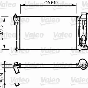 Chłodnica, układ chłodzenia silnika VALEO 730985 Nie przegap