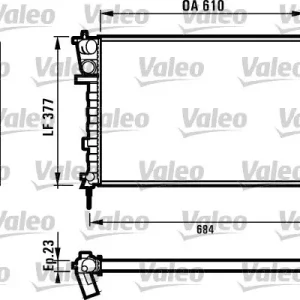 Chłodnica, układ chłodzenia silnika VALEO 731012 Darmowy zwrot