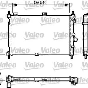 Hit sprzedaży Chłodnica, układ chłodzenia silnika VALEO 731022