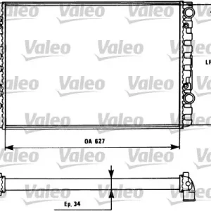 Chłodnica, układ chłodzenia silnika VALEO 731127 Do wyczerpania zapasów
