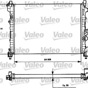 Nowość Chłodnica, układ chłodzenia silnika VALEO 731128