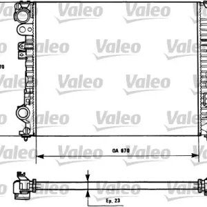 Chłodnica, układ chłodzenia silnika VALEO 731166 Niska cena