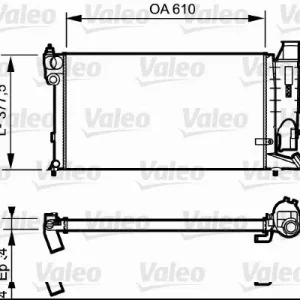 Kup online Chłodnica, układ chłodzenia silnika VALEO 731176